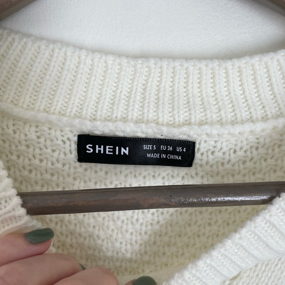 SHEIN NWT size S cream sweater - Picture 4 of 6